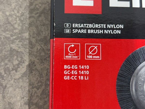 9x Einhell nylon borstel ø100mm – foto 3 – kavel bij XL Auctions