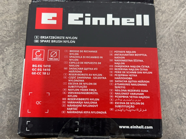 9x Einhell nylon borstel ø100mm – foto 4 – kavel bij XL Auctions