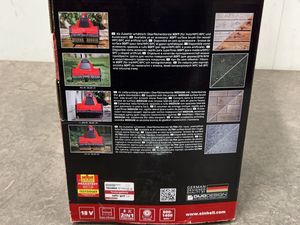 Einhell terrasreiniger 18V body Picobella 18/215 – foto 9 – kavel bij XL Auctions
