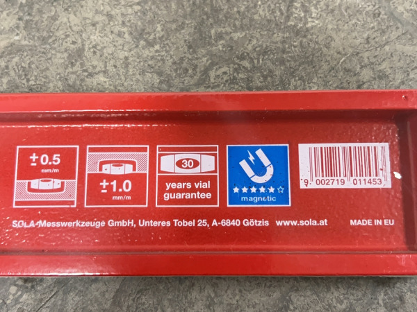 2x Sola waterpas magnetisch 40cm MRM – foto 4 – kavel bij XL Auctions
