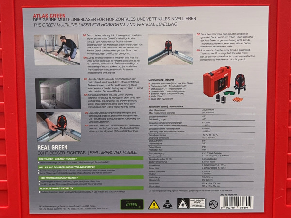 Sola lijnlaser Atlas Real Green – foto 6 – kavel bij XL Auctions