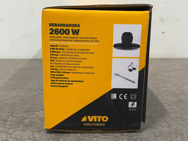 Vito haakse slijper ø230mm 2600W Pro-Power – foto 5 – kavel bij XL Auctions