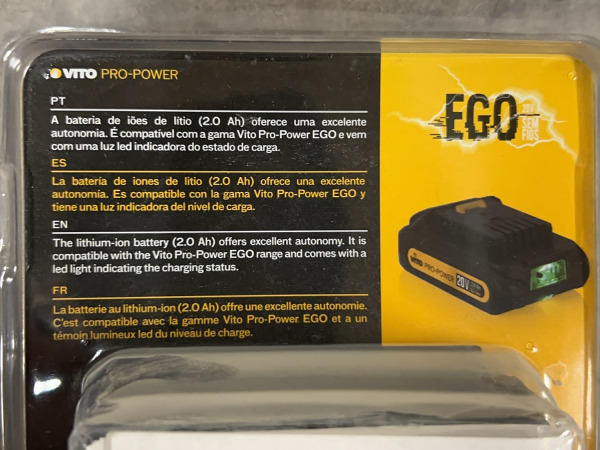 3x Vito accu 20V 2.0Ah Pro-Power – foto 4 – kavel bij XL Auctions