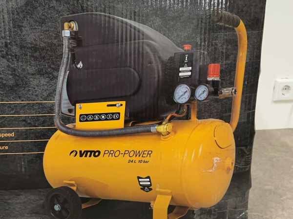 Vito oliecompressor 24L 10bar Pro-Power – foto 3 – kavel bij XL Auctions
