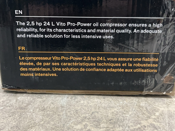 Vito oliecompressor 24L 10bar Pro-Power – foto 6 – kavel bij XL Auctions