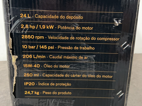 Vito oliecompressor 24L 10bar Pro-Power – foto 8 – kavel bij XL Auctions