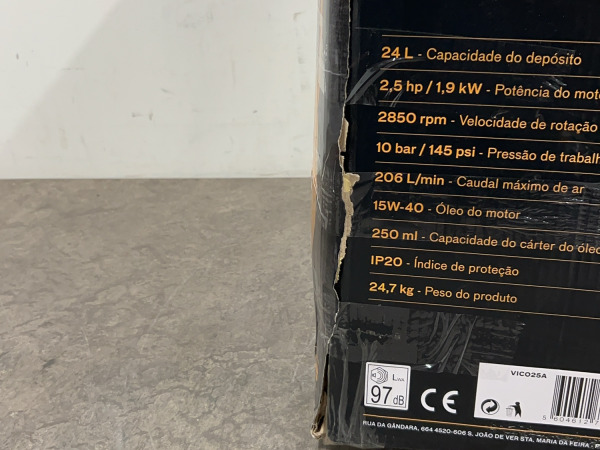 Vito oliecompressor 24L 10bar Pro-Power – foto 10 – kavel bij XL Auctions