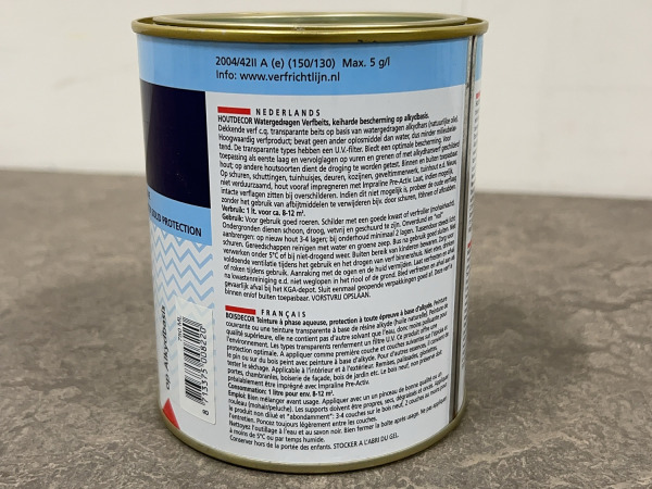 2x Hermadix verfbeits zandgeel 750ml Houtdecor – foto 4 – kavel bij XL Auctions
