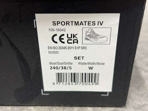 Bata veiligheidsschoen maat 38 S1P SportMates – foto 7 – kavel bij XL Auctions