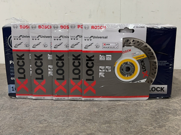 Bosch professional haakse slijper ø125mm set 6-delig X-Lock – foto 4 – kavel bij XL Auctions