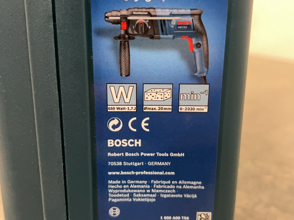 Bosch Professional boorhamer GBH 2-20 D 650w – foto 4 – kavel bij XL Auctions