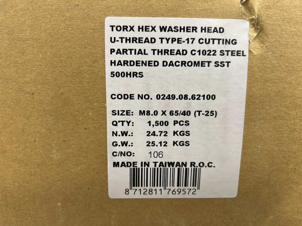 Doos houtbouwschroeven Ø8x65mm TX25 met Dacromet-coating – foto 6 – kavel bij XL Auctions