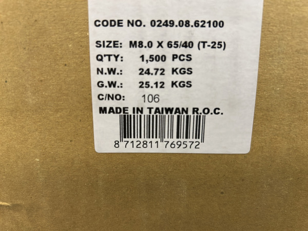 Doos houtbouwschroeven Ø8x65mm TX25 met Dacromet-coating – foto 7 – kavel bij XL Auctions