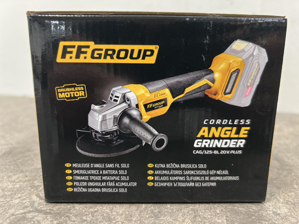 FF Group accu haakse slijper 20V Plus body CAG 125-BL – foto 5 – kavel bij XL Auctions