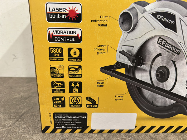 FF Group cirkelzaag 1500W CS 65/1500 Plu – foto 7 – kavel bij XL Auctions
