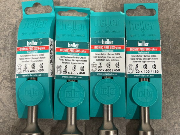 Heller boor set 4-delig SDS-Plus Bionic Pro – foto 2 – kavel bij XL Auctions