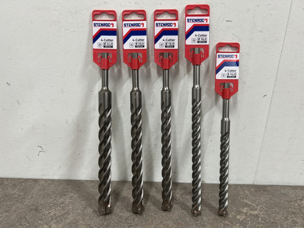Stenroc betonboor SDS-Plus set 5-delig – kavel bij XL Auctions
