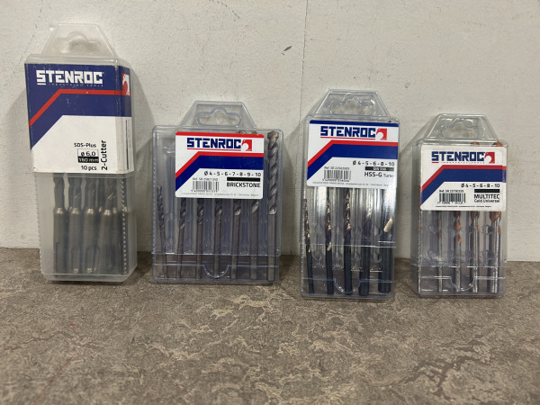 Stenroc boor set 4-delig – kavel bij XL Auctions