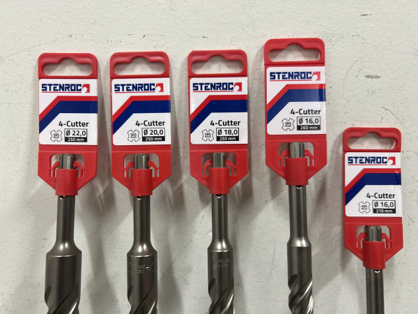 Stenroc betonboor SDS-Plus set 5-delig – foto 4 – kavel bij XL Auctions