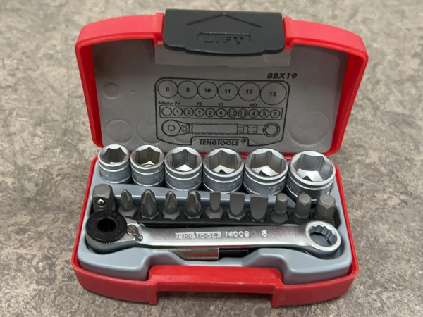 Tengtools dop- en bitset 20-delig 1/4" 5.5-13mm – foto 3 – kavel bij XL Auctions