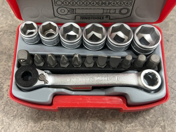 Tengtools dop- en bitset 20-delig 1/4" 5.5-13mm – foto 4 – kavel bij XL Auctions