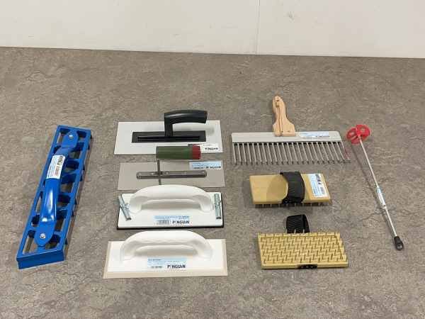 Pinguin stucadoorsgereedschap set 9-delig – kavel bij XL Auctions