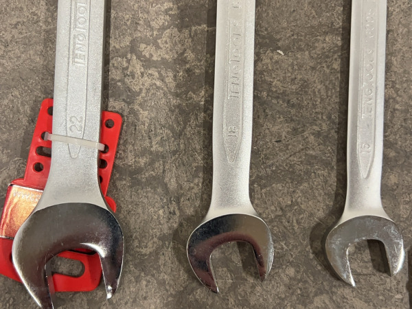 TengTools ringratel- en dubbele steeksleutelset 15-delig – foto 3 – kavel bij XL Auctions