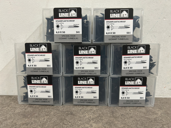 Blackline spaanplaatschroef zwart met snijpunt set 24-delig – foto 2 – kavel bij XL Auctions