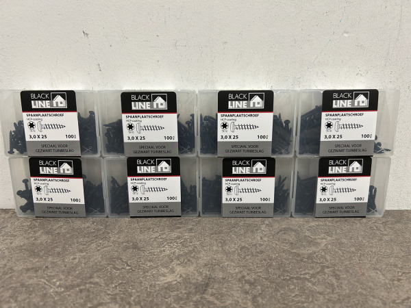 Blackline spaanplaatschroef zwart cilinderkop set 36-delig – foto 3 – kavel bij XL Auctions