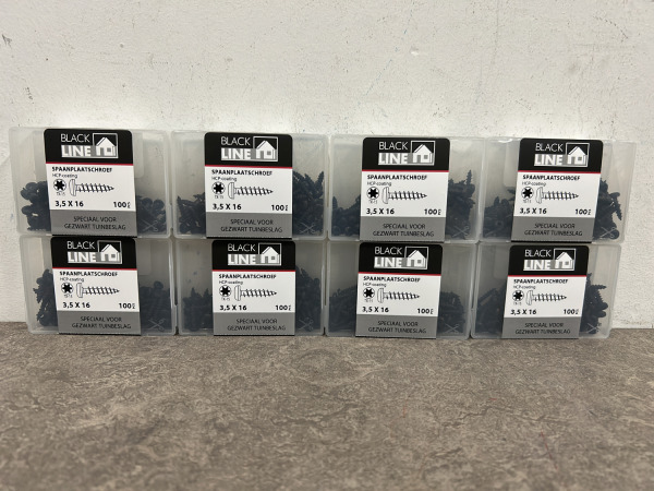 Blackline spaanplaatschroef zwart cilinderkop set 36-delig – foto 5 – kavel bij XL Auctions
