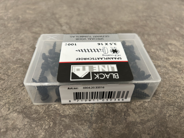 Blackline spaanplaatschroef zwart cilinderkop set 36-delig – foto 6 – kavel bij XL Auctions