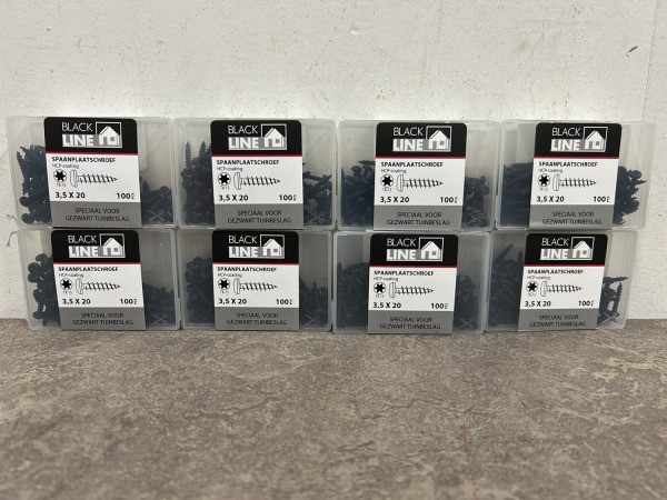 Blackline spaanplaatschroef zwart cilinderkop set 36-delig – foto 7 – kavel bij XL Auctions