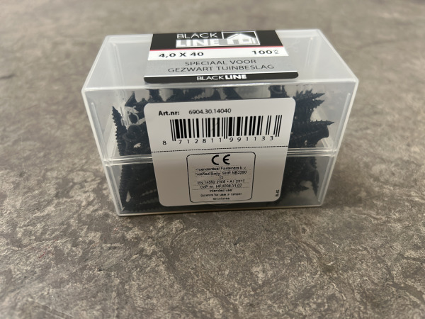 Blackline schroeven zwart voor tuinbeslag set 22-delig – foto 9 – kavel bij XL Auctions
