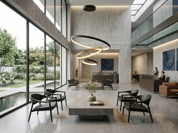 Hanglamp Zand Zwart en Goud Trio Ring 50W LED CCT 3 Kleur – foto 7 – kavel bij XL Auctions
