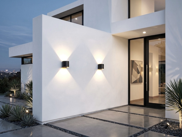 8x 7W LED zwart Wandlamp rond duo licht verstelbaar waterdicht – foto 7 – kavel bij XL Auctions