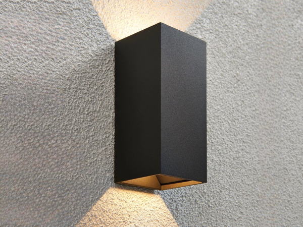 4x 7W LED zwart Wandlamp duo licht verstelbaar waterdicht – foto 5 – kavel bij XL Auctions
