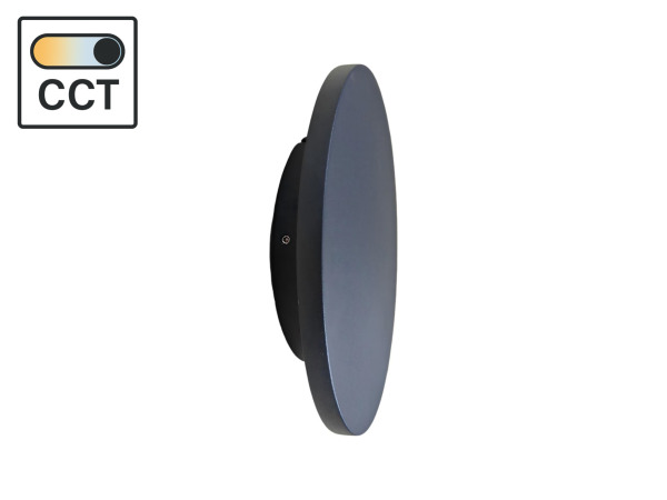 12x 8.5W LED Wandlamp rond design 3in1 Kleur CCT zand zwart – foto 2 – kavel bij XL Auctions
