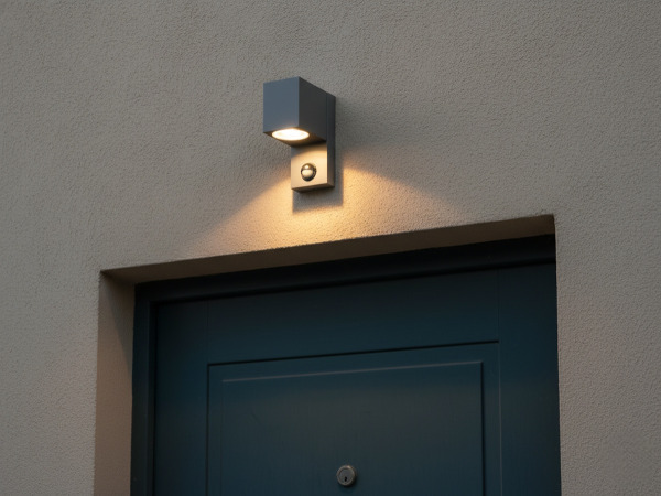 4x Wandlamp rechthoekig GU10 fitting zand zwart IP44 met sensor – foto 5 – kavel bij XL Auctions
