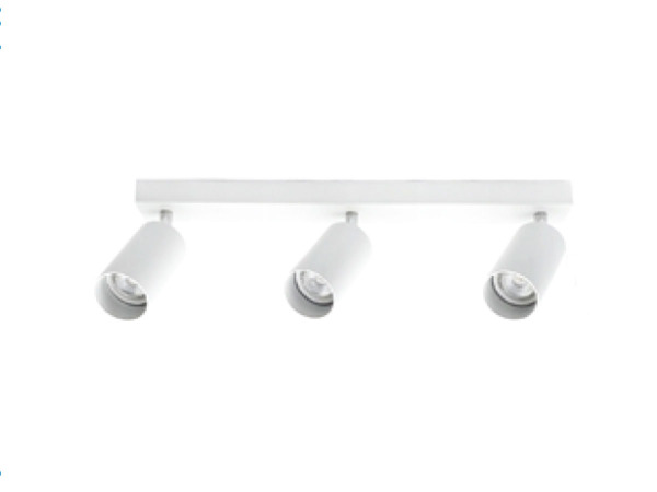 4x GU10 Opbouwspot Armatuur triple cilinder zand wit draaibaar – foto 2 – kavel bij XL Auctions