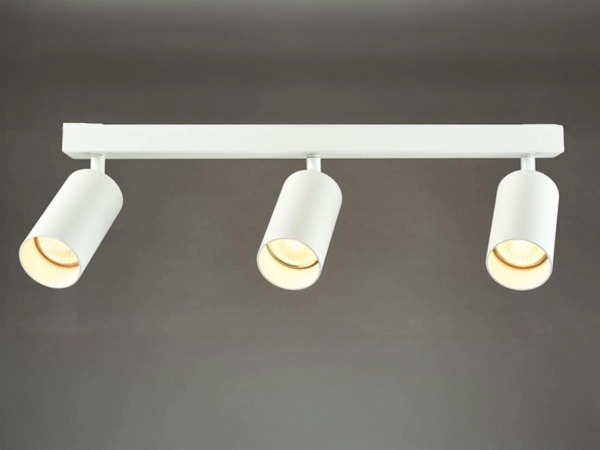 4x GU10 Opbouwspot Armatuur triple cilinder zand wit draaibaar – foto 3 – kavel bij XL Auctions
