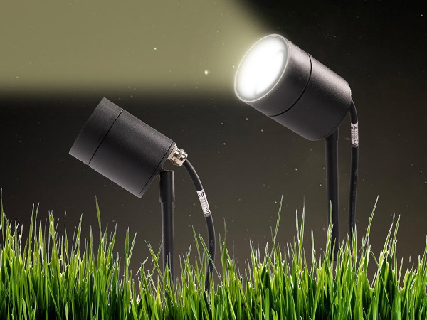 20x Prikspot tuinlamp GU10 fitting zand zwart draaibaar IP44 – foto 3 – kavel bij XL Auctions