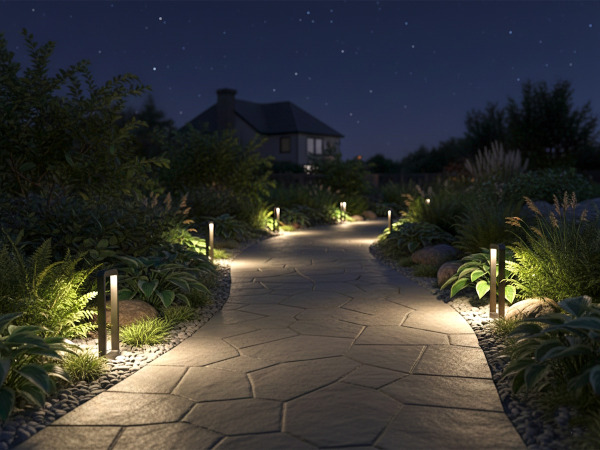 10x 7W LED zand zwart Tuinlamp 60cm warm wit – foto 2 – kavel bij XL Auctions