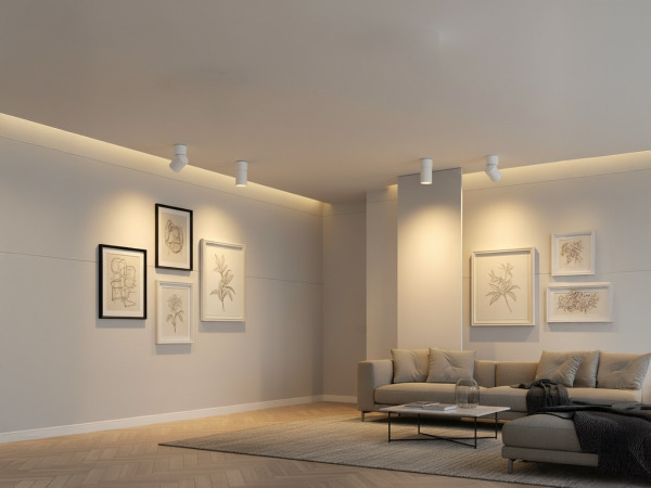 8x GU10 Opbouwspot Armatuur cilinder zand wit draaibaar – foto 5 – kavel bij XL Auctions