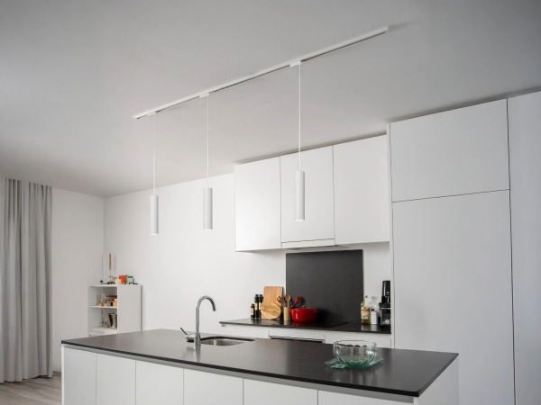 8x Railspot GU10 Decoratieve hanglamp cilinder 24cm zand wit – foto 2 – kavel bij XL Auctions