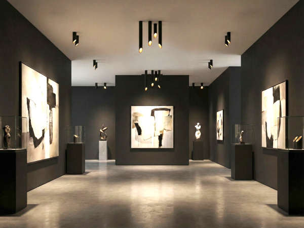 6x GU10 Opbouw design armatuur cilinder zand zwart 45cm – foto 4 – kavel bij XL Auctions