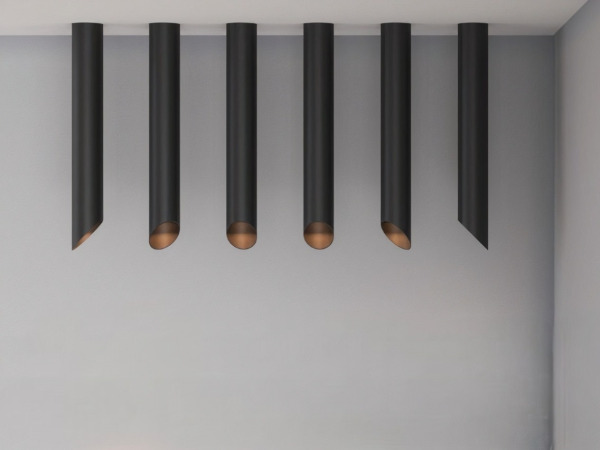 12x GU10 Opbouw design armatuur cilinder zand zwart 45cm – foto 8 – kavel bij XL Auctions