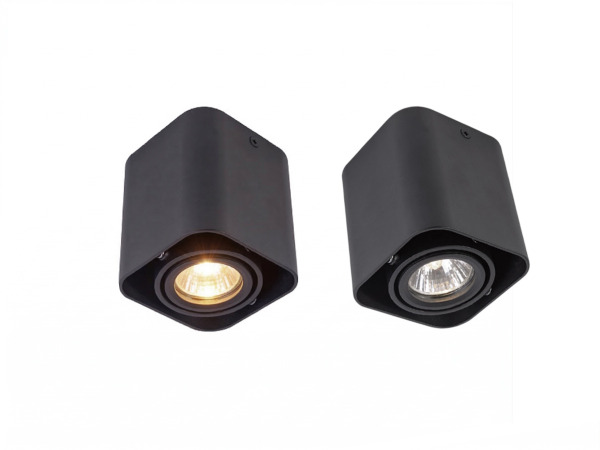 6x GU10 Design Opbouwspot Armatuur 10cm zwart kantelbaar – foto 3 – kavel bij XL Auctions
