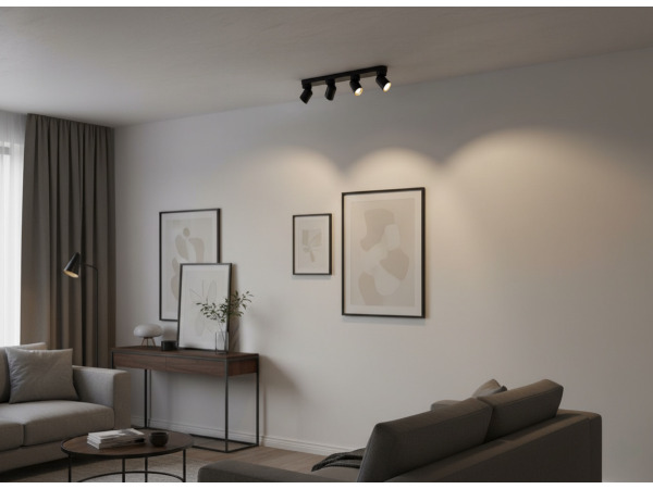 4x GU10 Opbouwspot Armatuur 4 cilinder zand zwart en goud – foto 5 – kavel bij XL Auctions