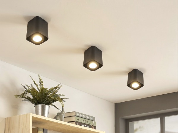 12x GU10 Design Opbouwspot Armatuur 10cm zwart kantelbaar – foto 8 – kavel bij XL Auctions
