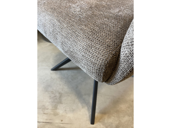 Eetkamerstoel Turner (set van 6) weefstof - liver/taupe – foto 2 – kavel bij XL Auctions